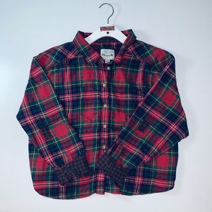 American Eagle Cropped Flannel